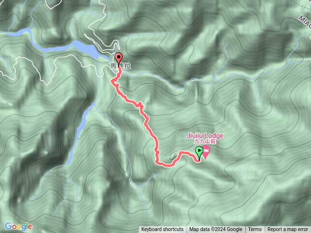 九九山莊回登山口