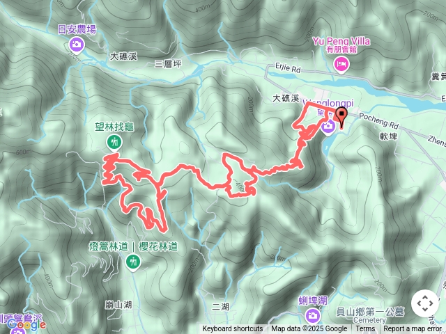 114/03/09望龍埤越嶺燈篙林道縱走O型順賞櫻花🌸