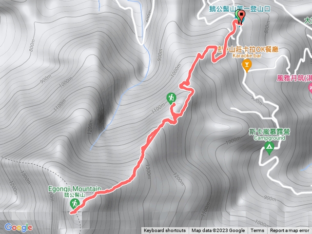 第一登山口上鵝公髻山 2023.12.07