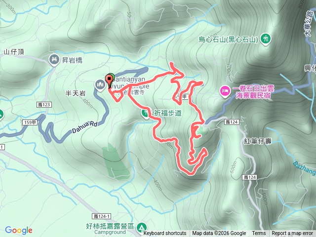 番路半天岩紫雲寺祈福步道順走半天岩山P形步道