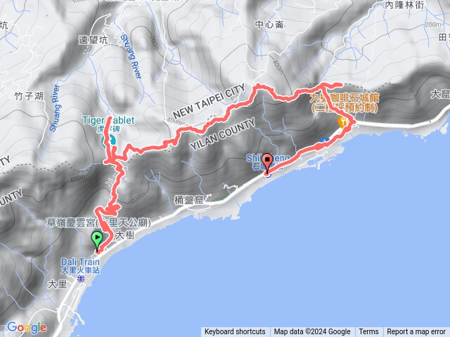 雪山尾稜南大里到石城
