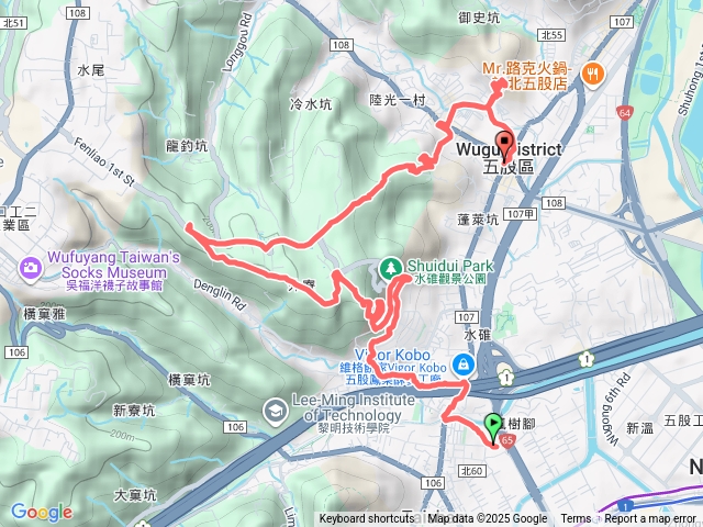 五股四小山-水碓山-外寮嶺山-龍鳳巖山-五股山預覽圖