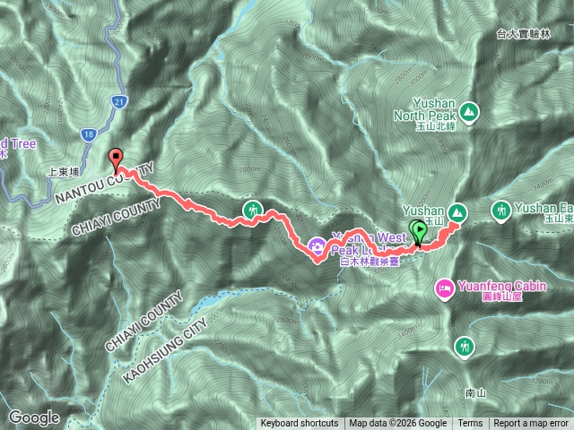 排雲到玉主到登山口預覽圖