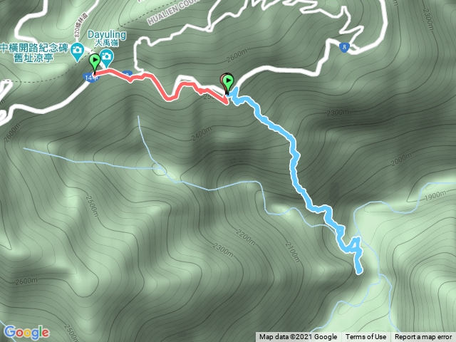 2021/3/16update: 屏風山111.2K新登山口新路，避開危險崩壁段