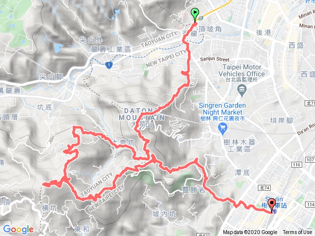 龍樹縱走(迴龍-武器公園-三角埔頂山-大棟山-鎮遠山-樹林火車站)