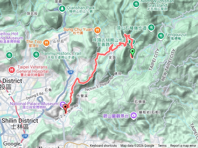 溪和宮-坪頂古圳-清風亭-尾崙古圳-狗殷勤步道-故宮博物院預覽圖