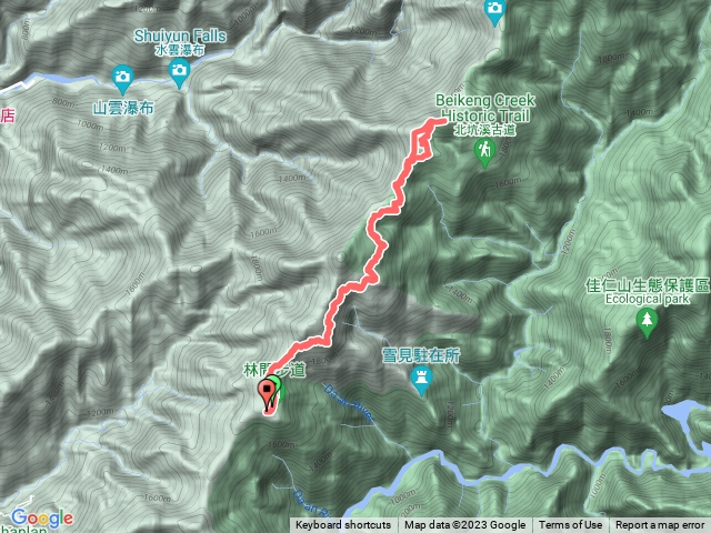 雪見遊憩區，司馬限，木馬道，北坑山