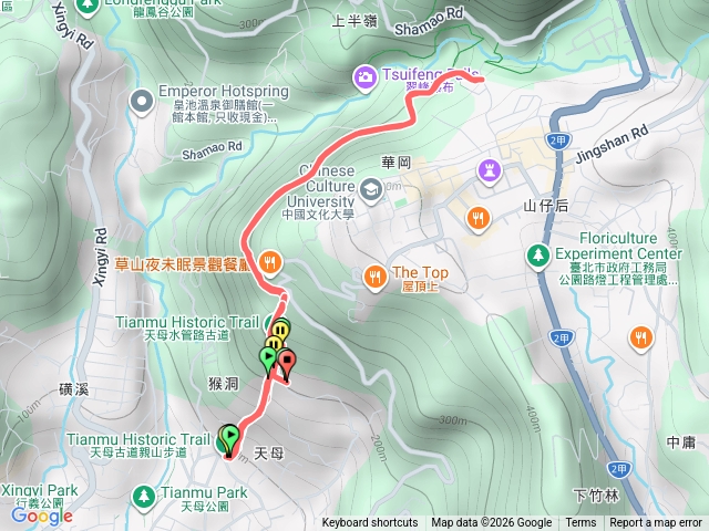天母古道階梯三進三出+文化大學來回一趟
