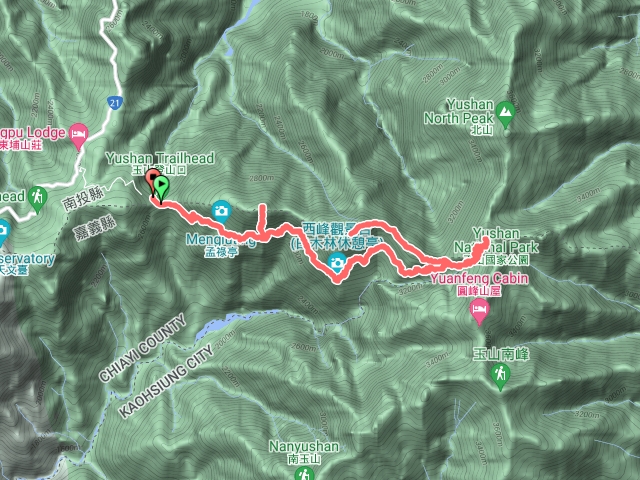 玉山前鋒、西峰