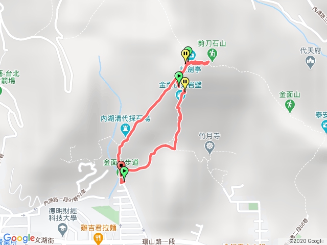 三訪金面山剪刀石