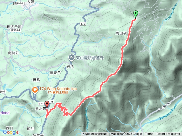 崁馬鞍、二尖山、烏山岔、水根崙、雙片掀山、橫路頂山、橫路商店預覽圖