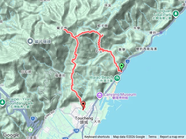 外澳上太和山、鶯子嶺，頭城下預覽圖