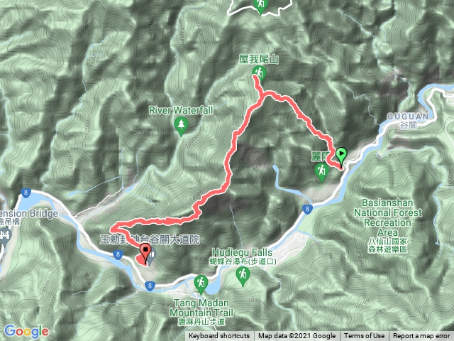 屋我尾山（麗陽）縱走東卯山（大道院）