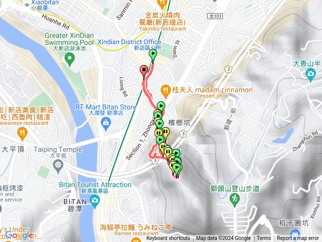 獅頭山登山步道新店區公所段