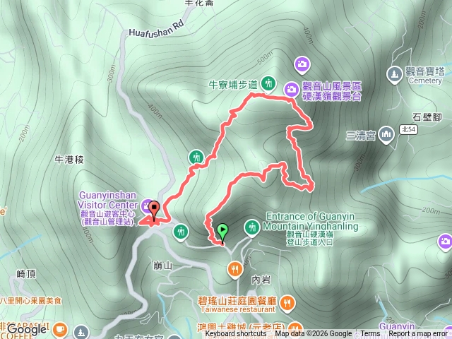 觀音山走跳（青春嶺巨石群-開山嶺-496峰-駱駝嶺-觀音山三角點-遊客中心）預覽圖