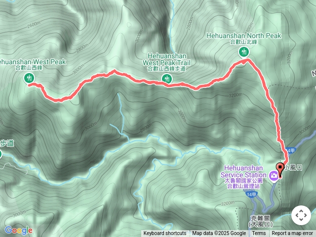 合歡山北峰西峰北峰
