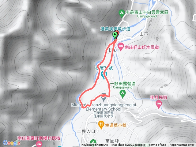 蓬萊溪護魚步道