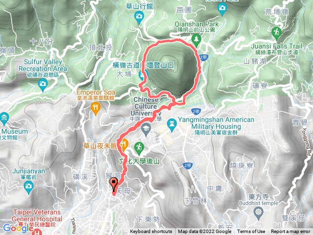 天母水管路步道-橫嶺古道-紗帽路O型