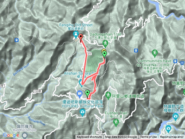石卓步道群到奮起湖