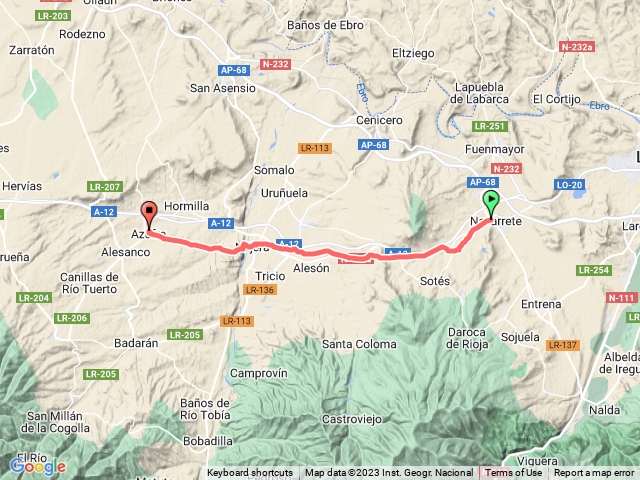 Navarrete 到 azofra 