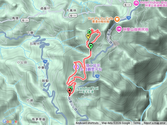 二延平步道上走茶林山步道順走隙頂山