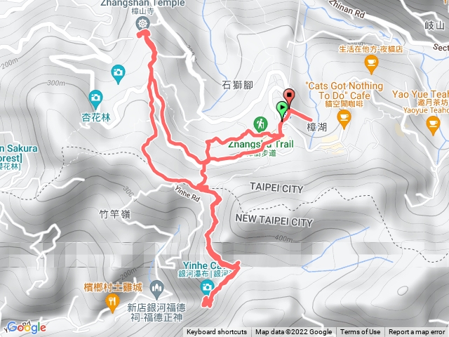 貓纜-銀河洞越嶺-樟山寺-貓纜