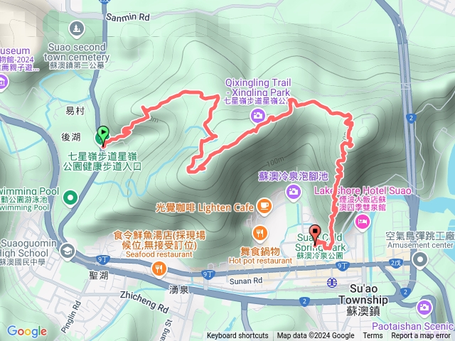 宜蘭蘇澳七星嶺步道、冷泉公園
