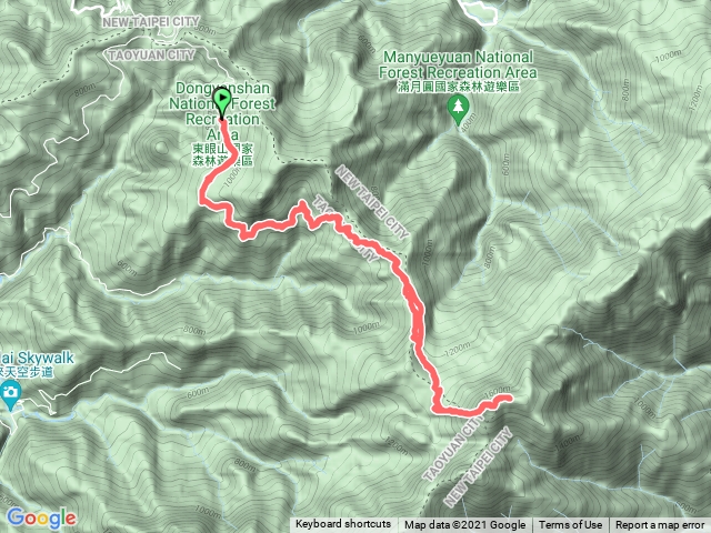 北插天山東滿步道進入