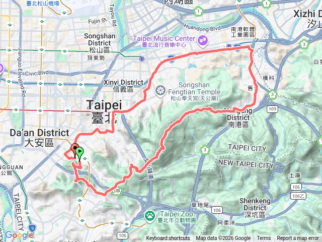 2026臺北大縱走臺北大縱走第六段：中華科技大學至捷運麟光站202603151123預覽圖