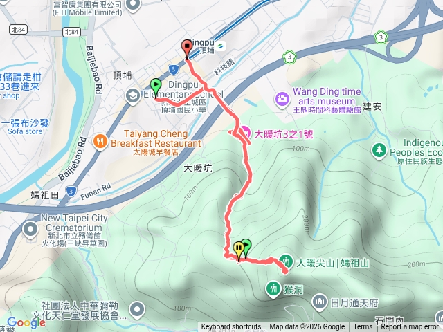 頂埔捷運2出口大暖尖山