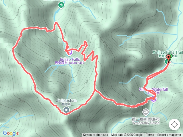 2025/04/09 新寮瀑布-舊寮山-舊寮西北峰-中山瀑布P繞