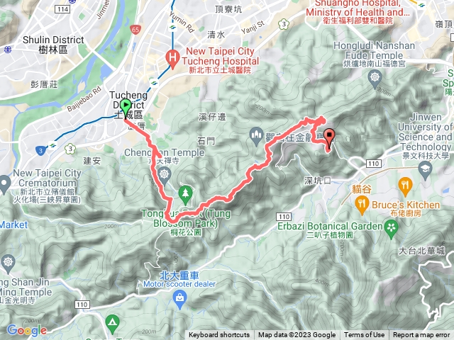 永寧站到彩蝶別墅公車站