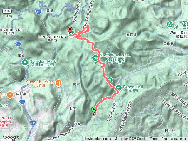 聖人橋-風櫃口-頂山-石梯嶺-金包里大路-許顏橋-(回程)日人路-擎天崗預覽圖