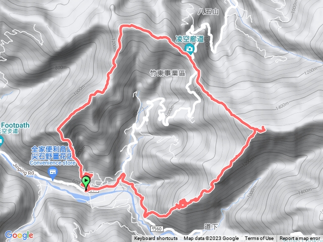 那羅山、煤源山、大混山、道下山O型