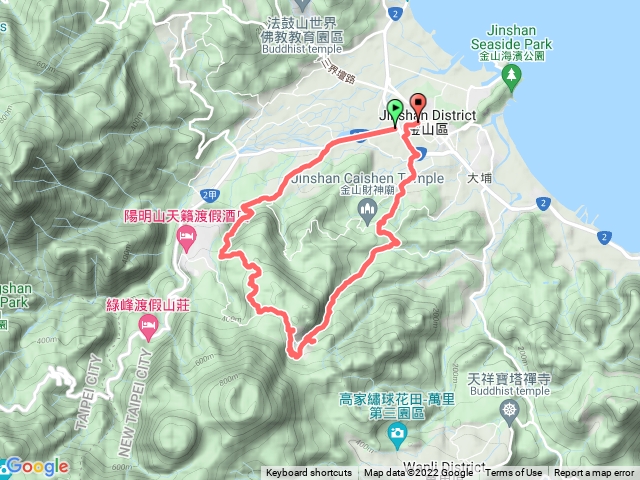 2022/02/27   金山～南勢湖古道～大孔尾步道～磺嘴山地熱口O繞