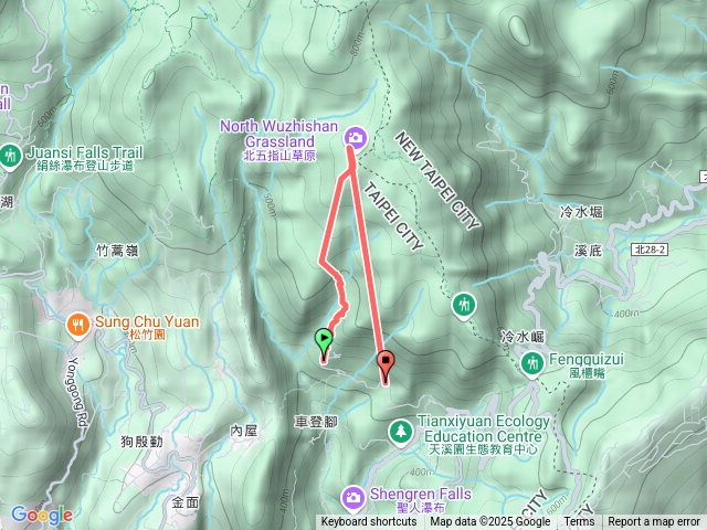 荷蘭古道高頂山北五指山