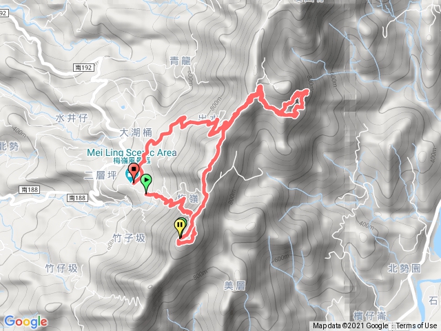 竹子尖山、獵鷹尖