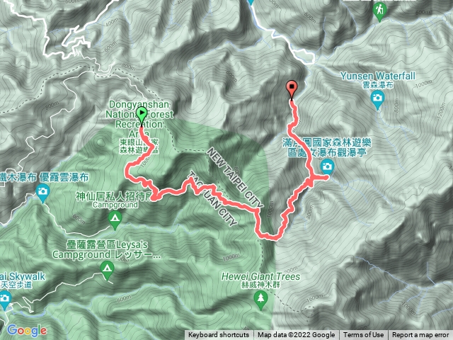 東滿步道與拉卡山