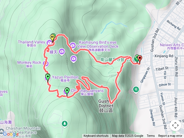 114、06、11高雄柴山（壽山）登山步道O繞（龍泉寺登山口－雅座登山步道）