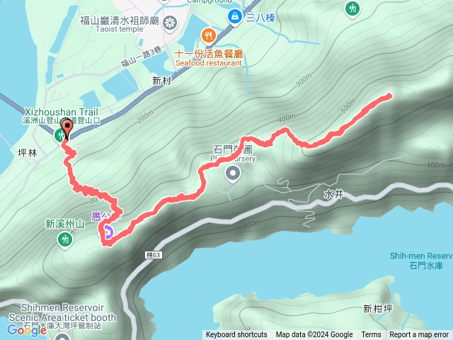 溪洲山原路往返預覽圖