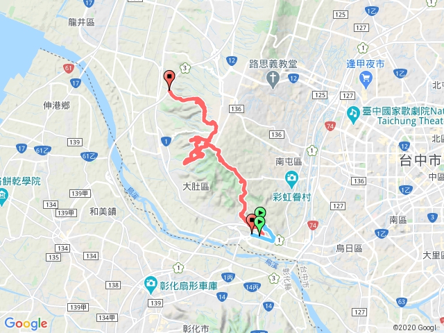 大肚山登山步道群（學田山、王田山、大肚山、竹坑山）&萬里長城步道