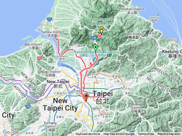 七星山主峰、東峰步道