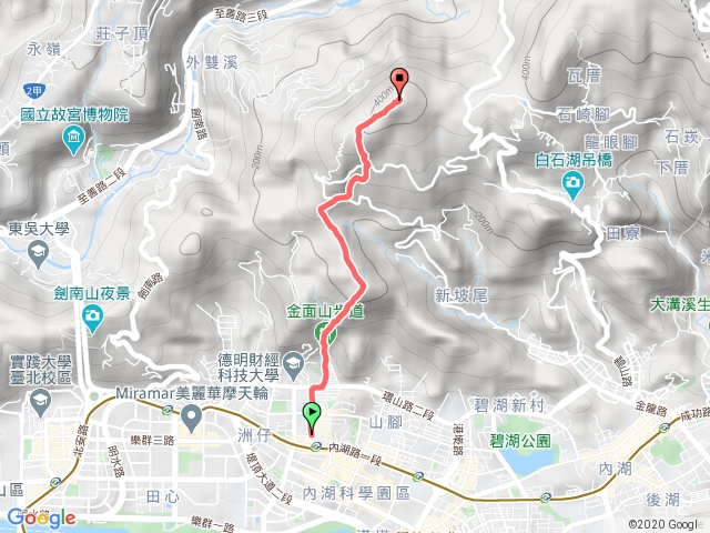 金面山到大崙尾