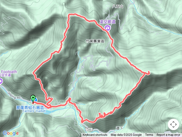 2025.4.27新竹尖石，那羅山-那羅山東北峰-煤源山-大混山-牛欄坑山-道下山，O型走