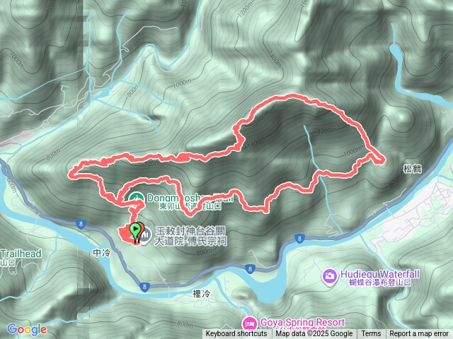 台中-谷關_東卯山_東卯山東南稜_德芙蘭步道_東卯山步道（O型縱走）（有航點說明）預覽圖