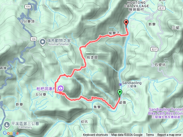 三貂嶺到猴硐預覽圖