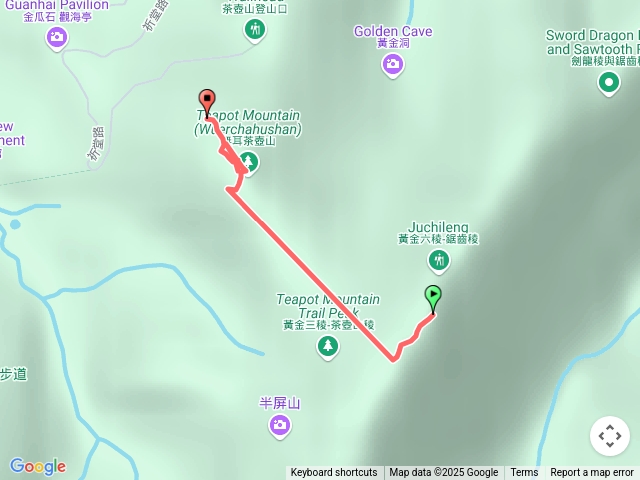 半屏山下切茶壺山寶獅亭結束