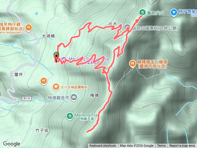 梅峰古道上梅峰、竹子尖山、福光山、飯包尖山預覽圖