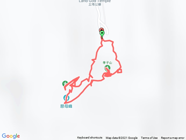 孝子山 慈母峰 普陀山 連峰縱走