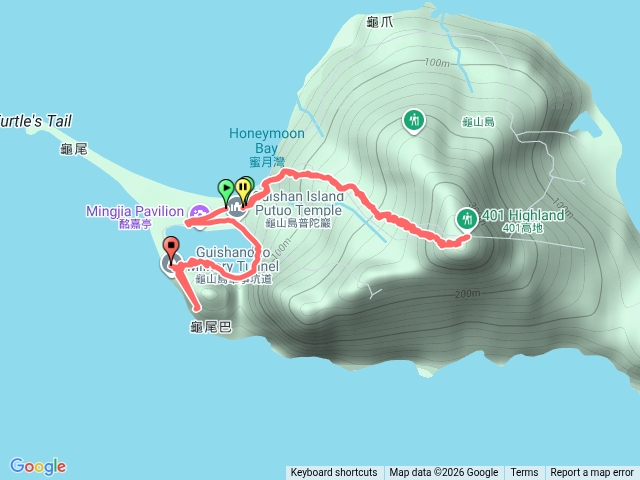 龜山島登頂401高地+龜尾潭繞潭